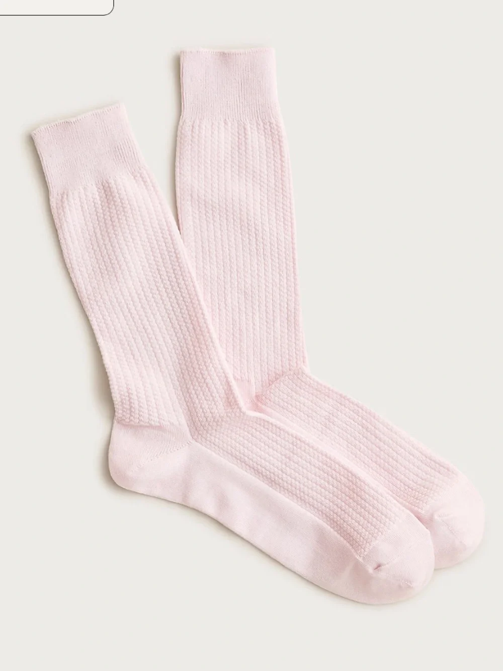 J crew pink blush Texture-stripe socks